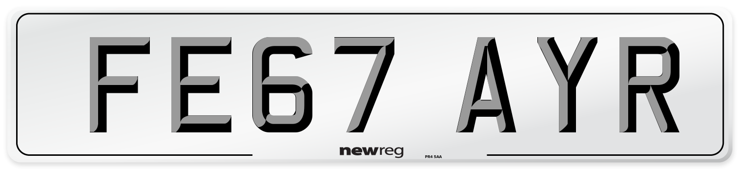 FE67 AYR Number Plate from New Reg